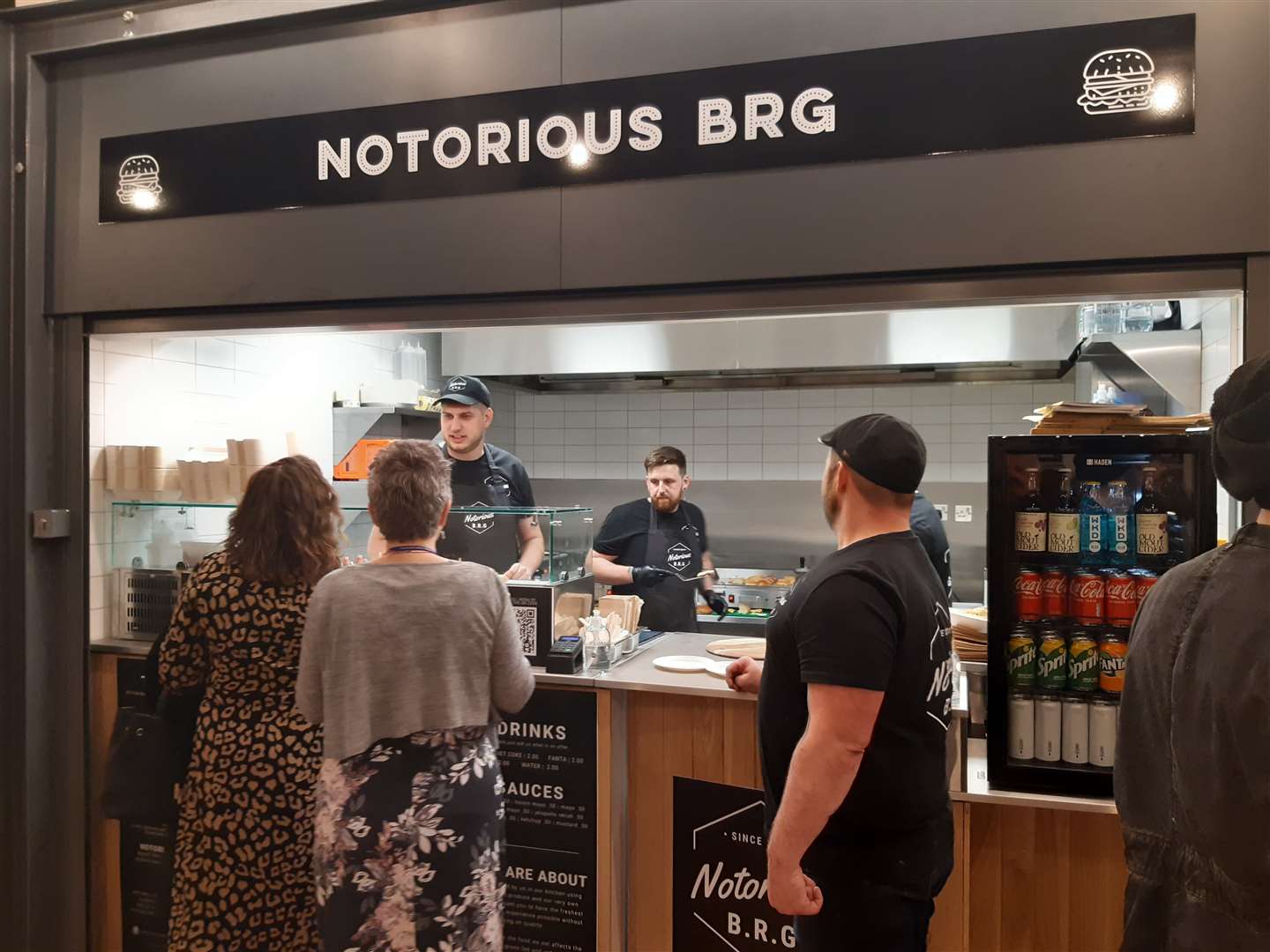 The Notorious BRG unit at the Maidstone Food Hall