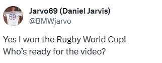 Gravesend prankster Daniel Jarvis invaded the pitch during Rugby World Cup celebrations