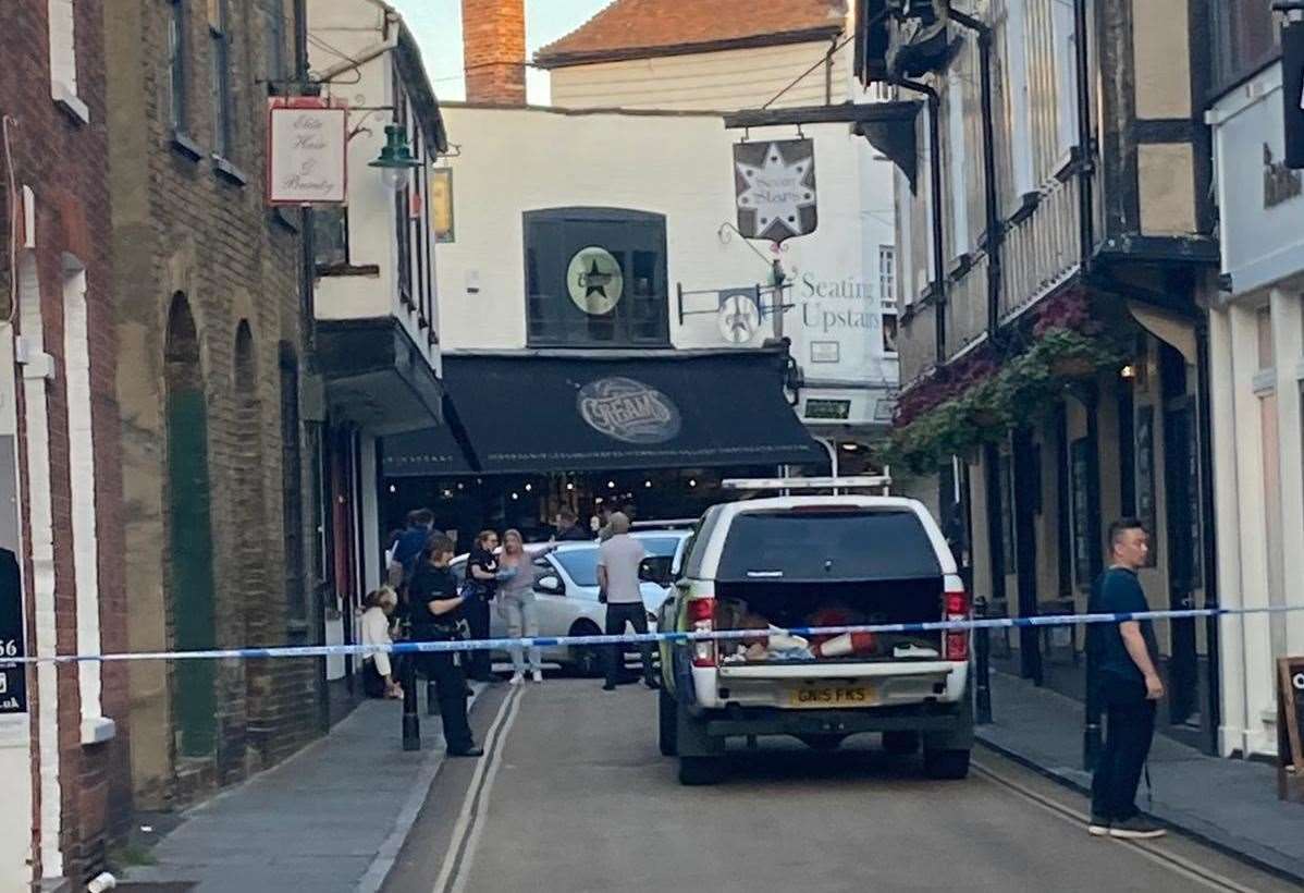 The attack happened in Canterbury on Saturday