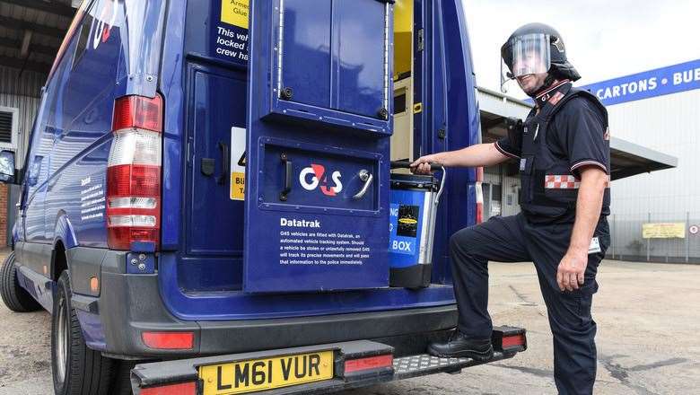 G4S operates security vans to ferry cash to and from businesses and banks