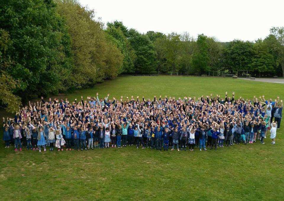 Bridge and Patrixbourne School wearing blue for Ethan last year
