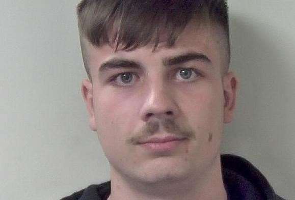 Alfie Bean has been given two years in prison for dealing drugs in Folkestone. Pictures: Kent Police