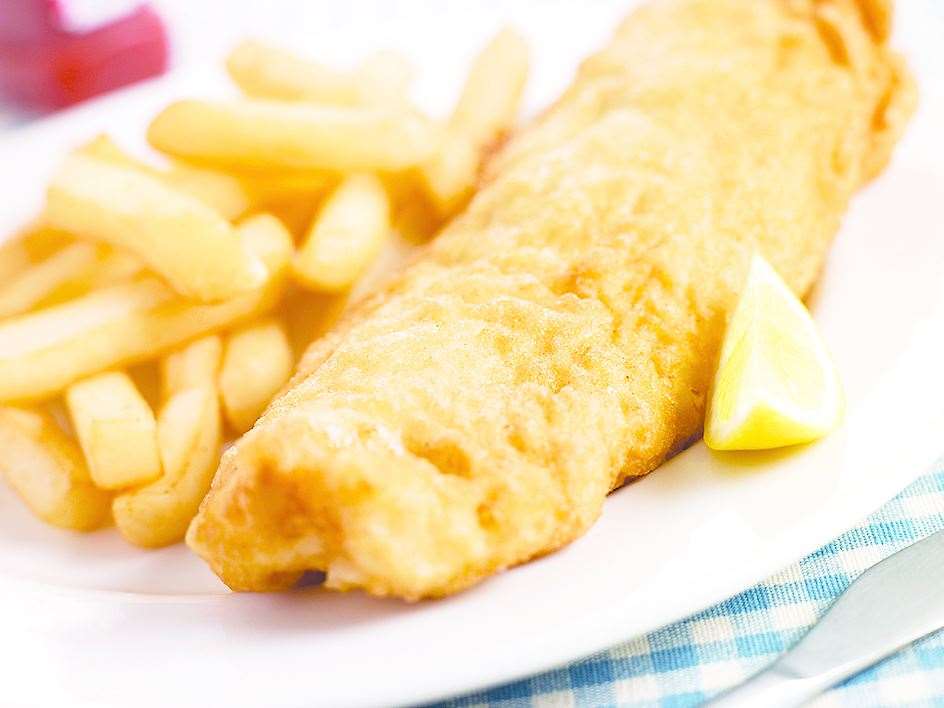 Passengers could enjoy fish and chips on board