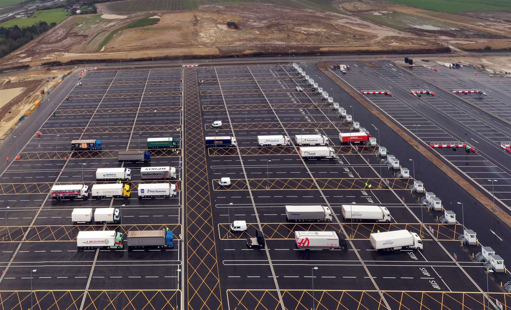 Work started on the site in July last year, with the first truckers arriving in January. Picture: Esprit Drone Services