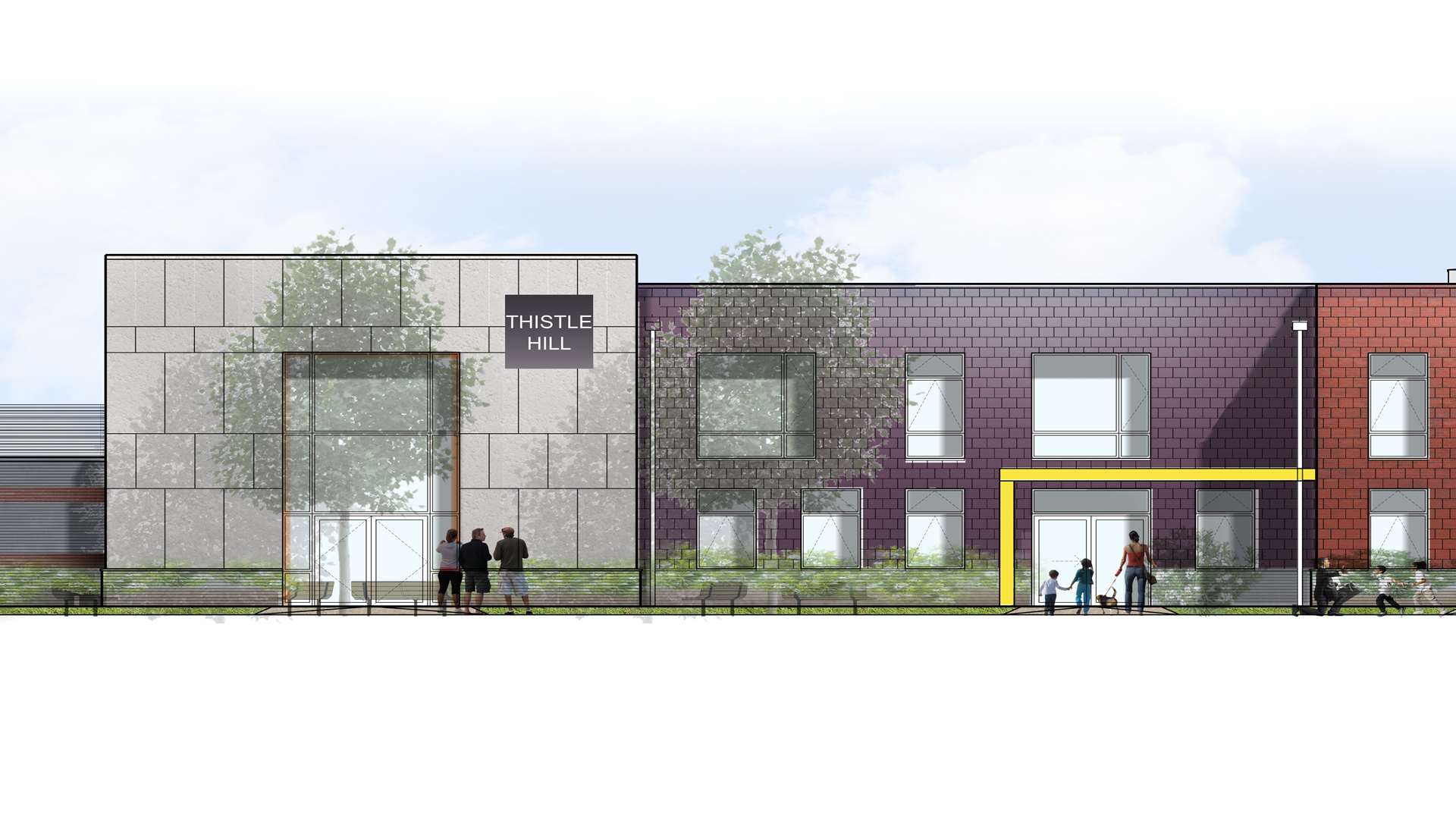 An artist's impression of the Thistle Hill school