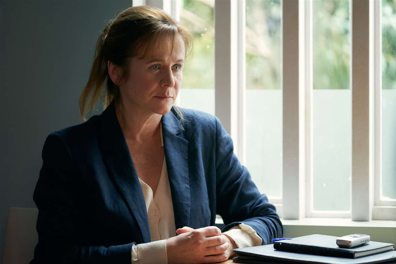 Emily Watson as Dr Emma Robertson in Too Close. Picture: ITV