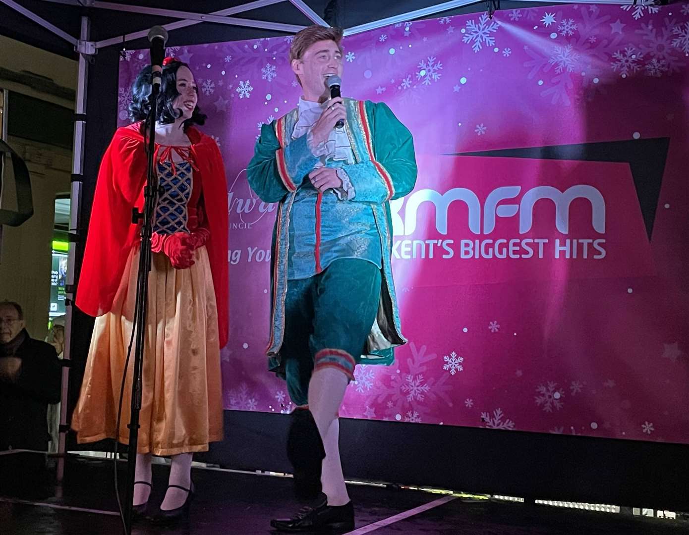 KMFM were at the Christmas lights turn on in Chatham