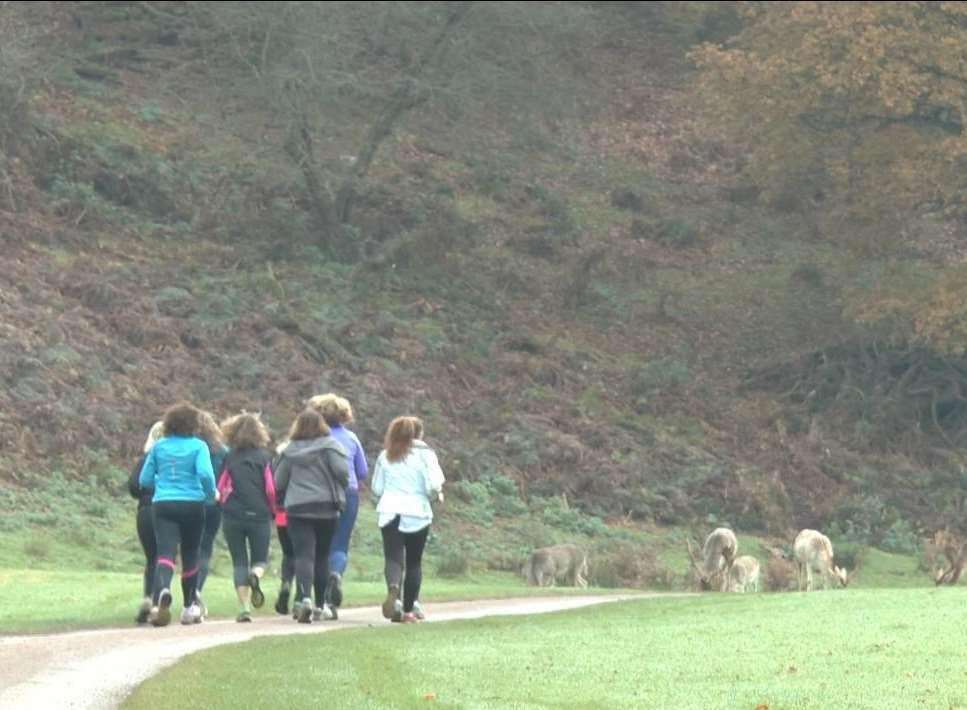The group regularly runs in the peaceful Knole Park in Sevenoaks