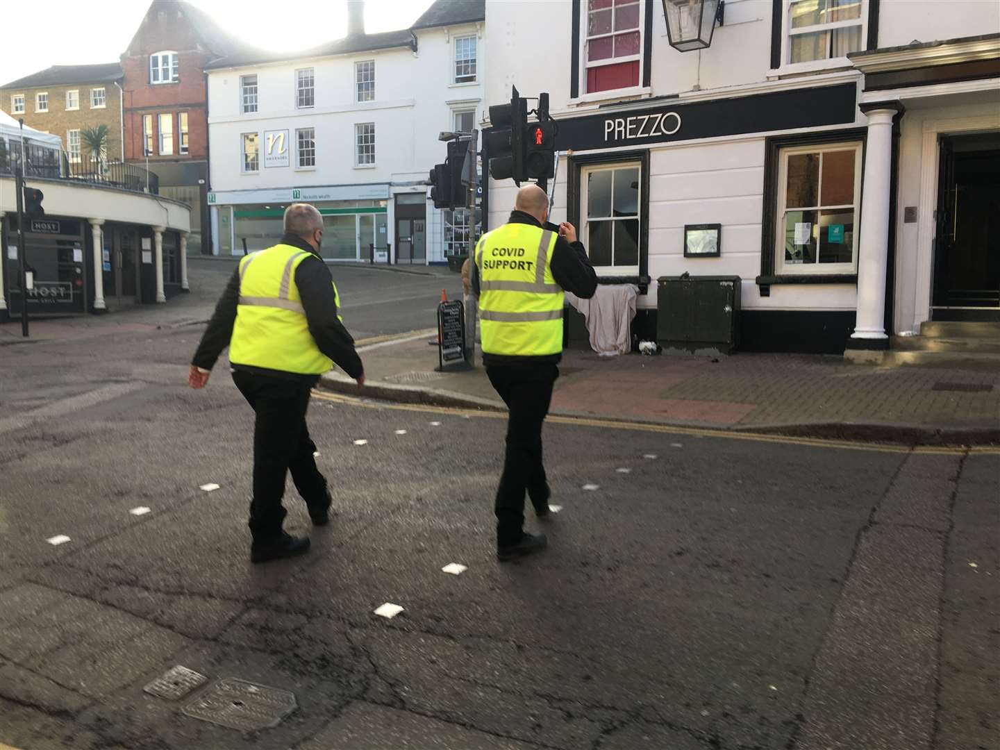 Covid marshals have begun patrolling towns across Kent