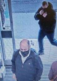 CCTV of the two men police believe may be able to help