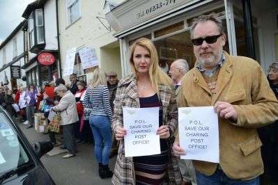 Nancy Sorrell and Vic Reeves were among protestors in 2016
