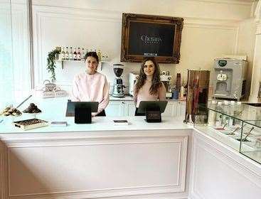 From left to right: Lois Woods and Cheran Friedman behind the counter at Cheran's Bakery