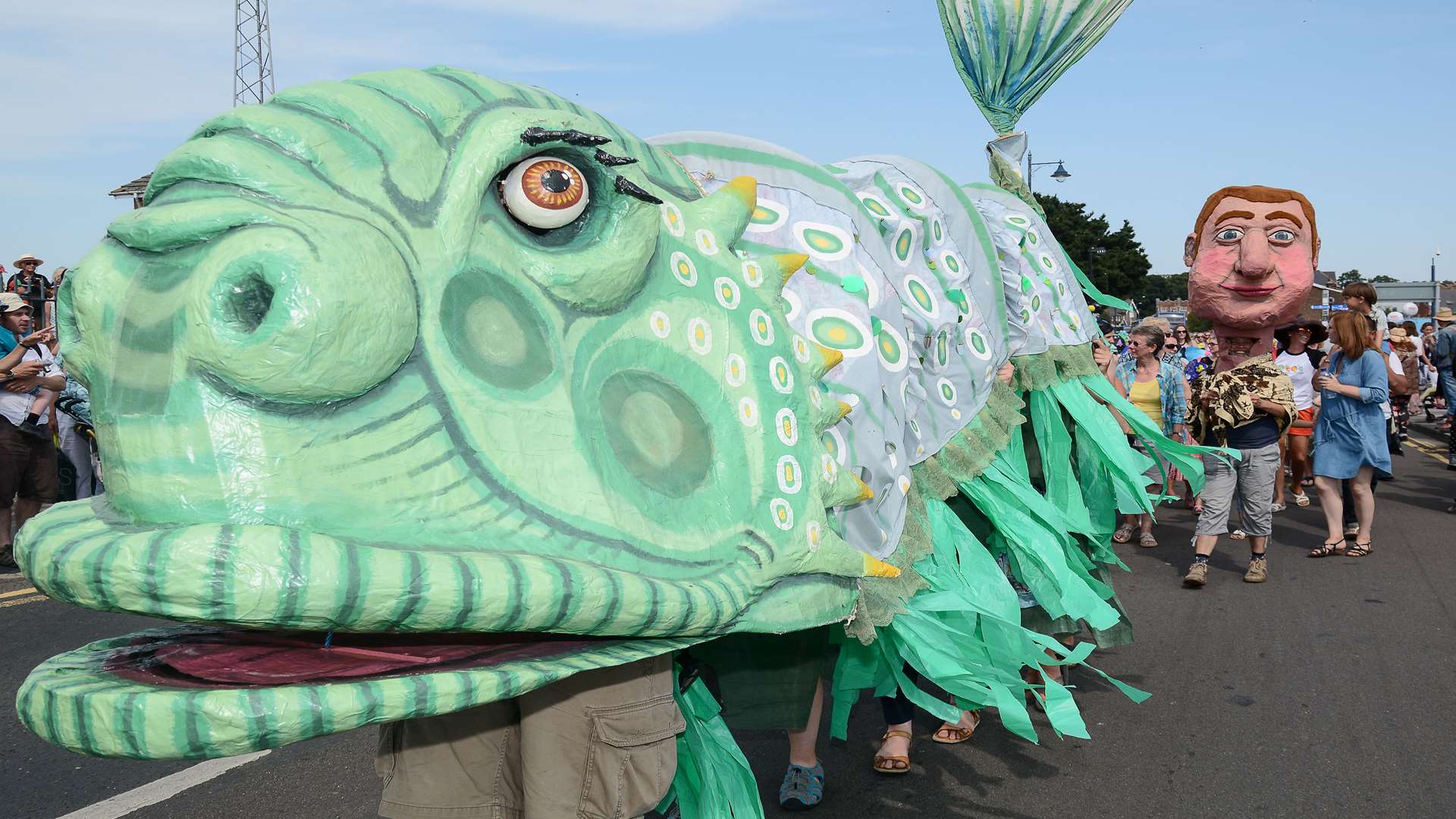 The Oyster Parade at the festival in 2014