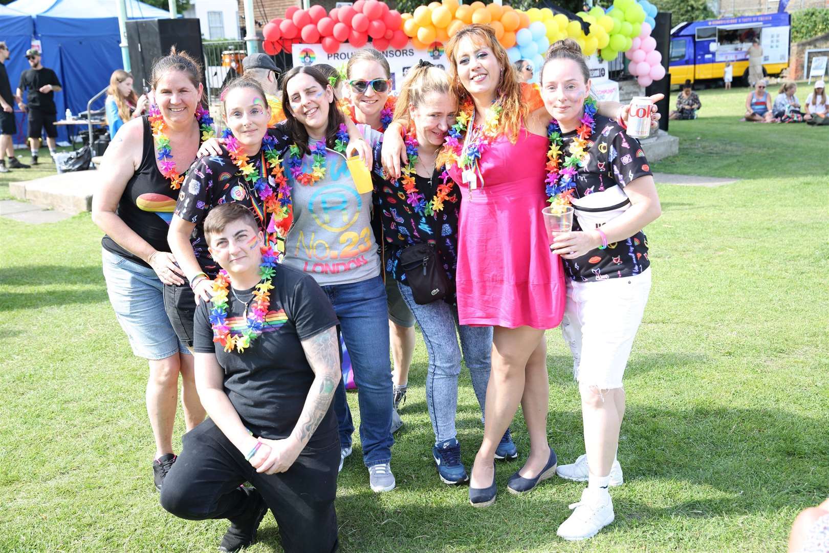Locals enjoy Gravesham's first physical Pride event. Photo: Cohesion Plus
