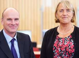 Edward Wesson, Headmaster at The Skinners' School and Sian Carr, Principal at Skinners' Kent Academy