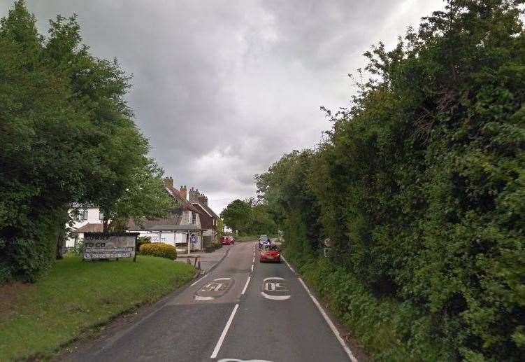 The crash happened on the A258 Deal Road. Pic: Google Street View