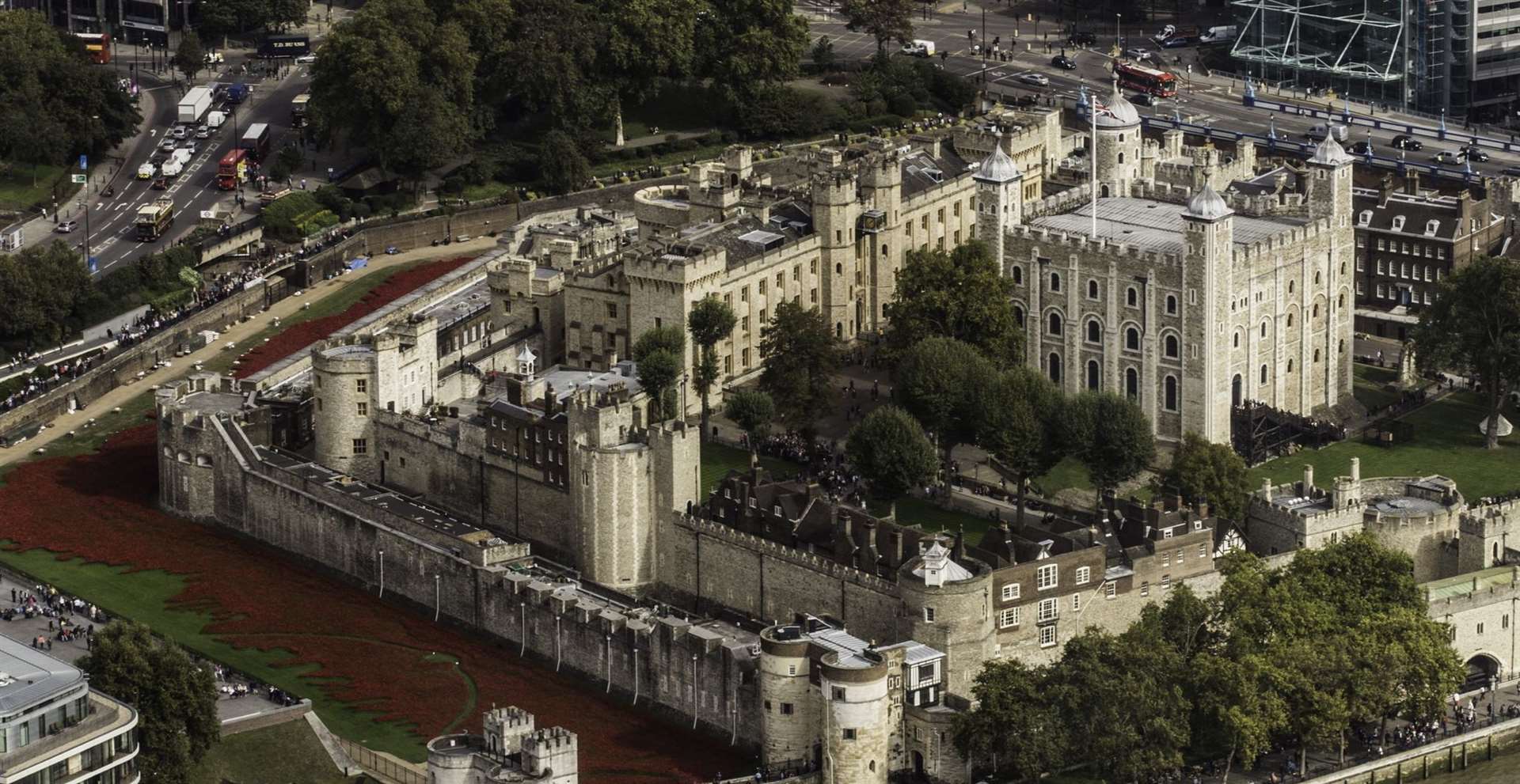The Tower of London in 2014 when its poppy display drew massive crowds