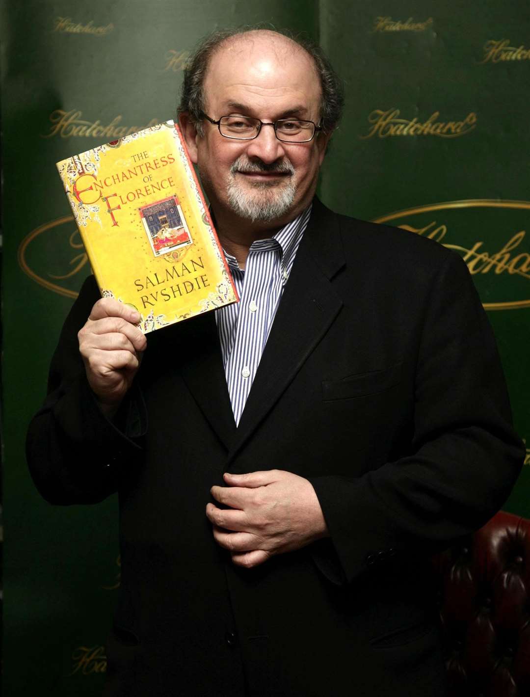 Sir Salman Rushdie during a book signing (Yui Mok/PA)