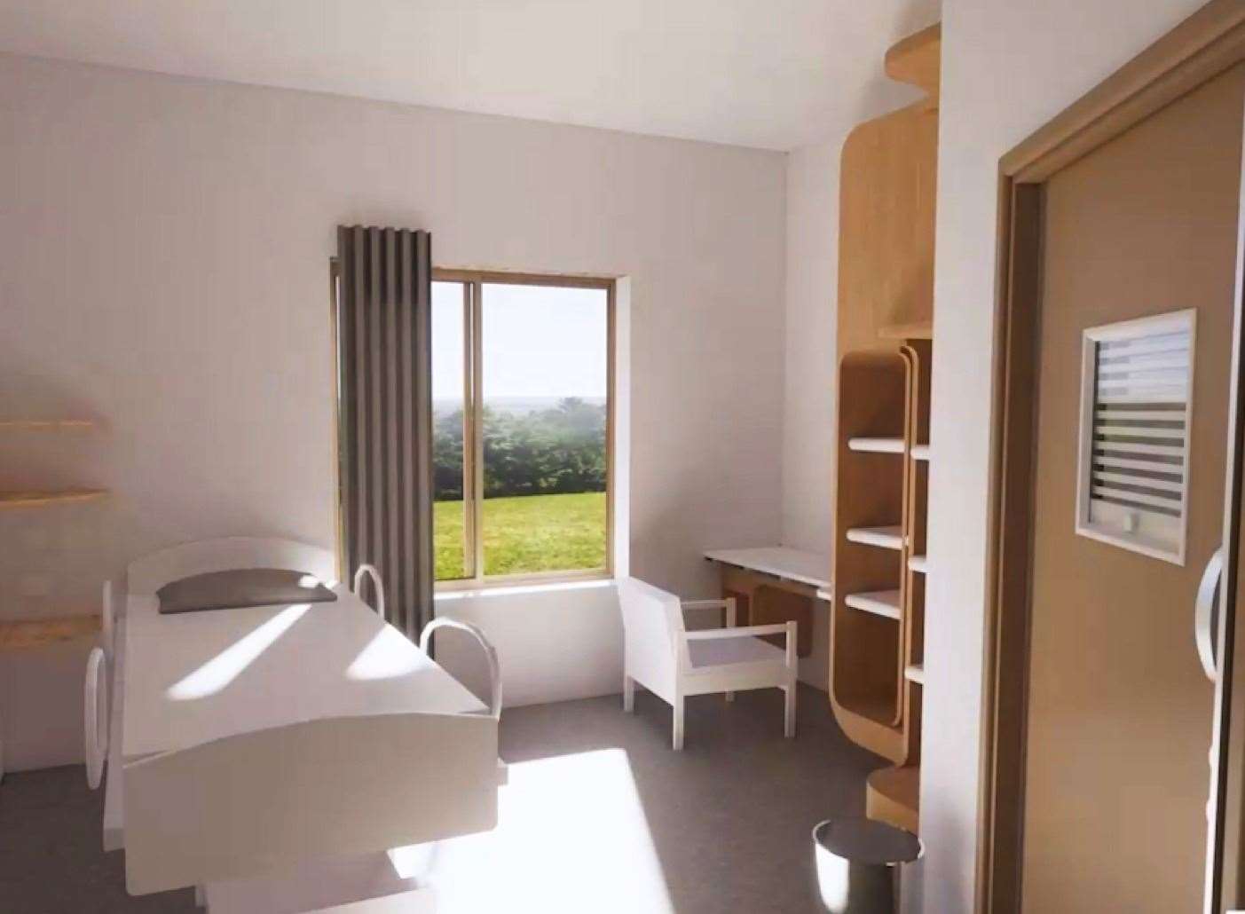 Private rooms will be the main feature of the new Ruby Ward proposed unit on the KMPT site in Maidstone. Picture: KMPT