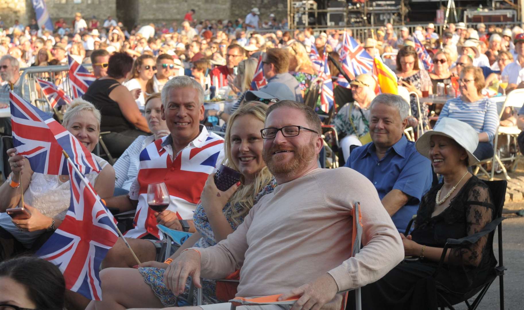 Keith, Emma and friends enjoy the Proms last year Picture: Steve Crispe