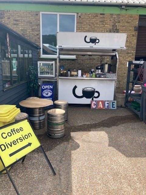 The Emmaus outdoor café at Archcliffe. Picture: Emmaus Dover