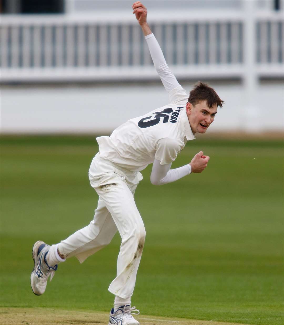Toby Pettman has signed for Kent on loan. He is pictured playing against the county in 2018 while representing Oxford MCCU. Picture: Andy Jones