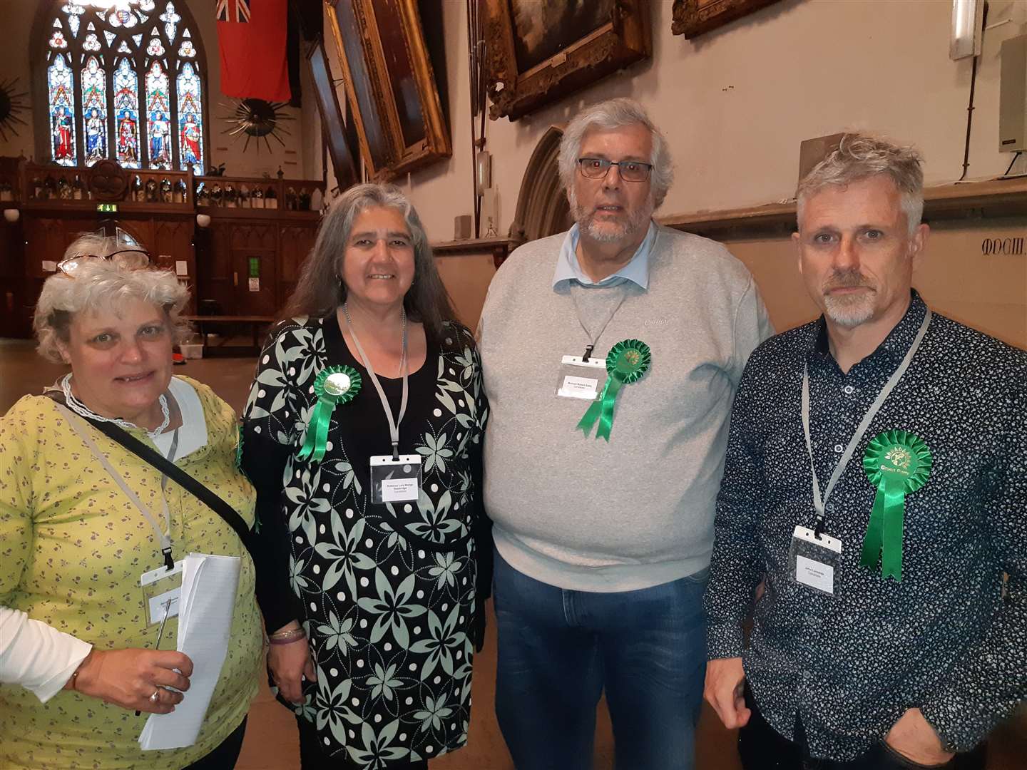 Deal and Dover Green Party members Sarah Gleave, Beccy Sawbridge, Mike Eddy and John Lonsdale