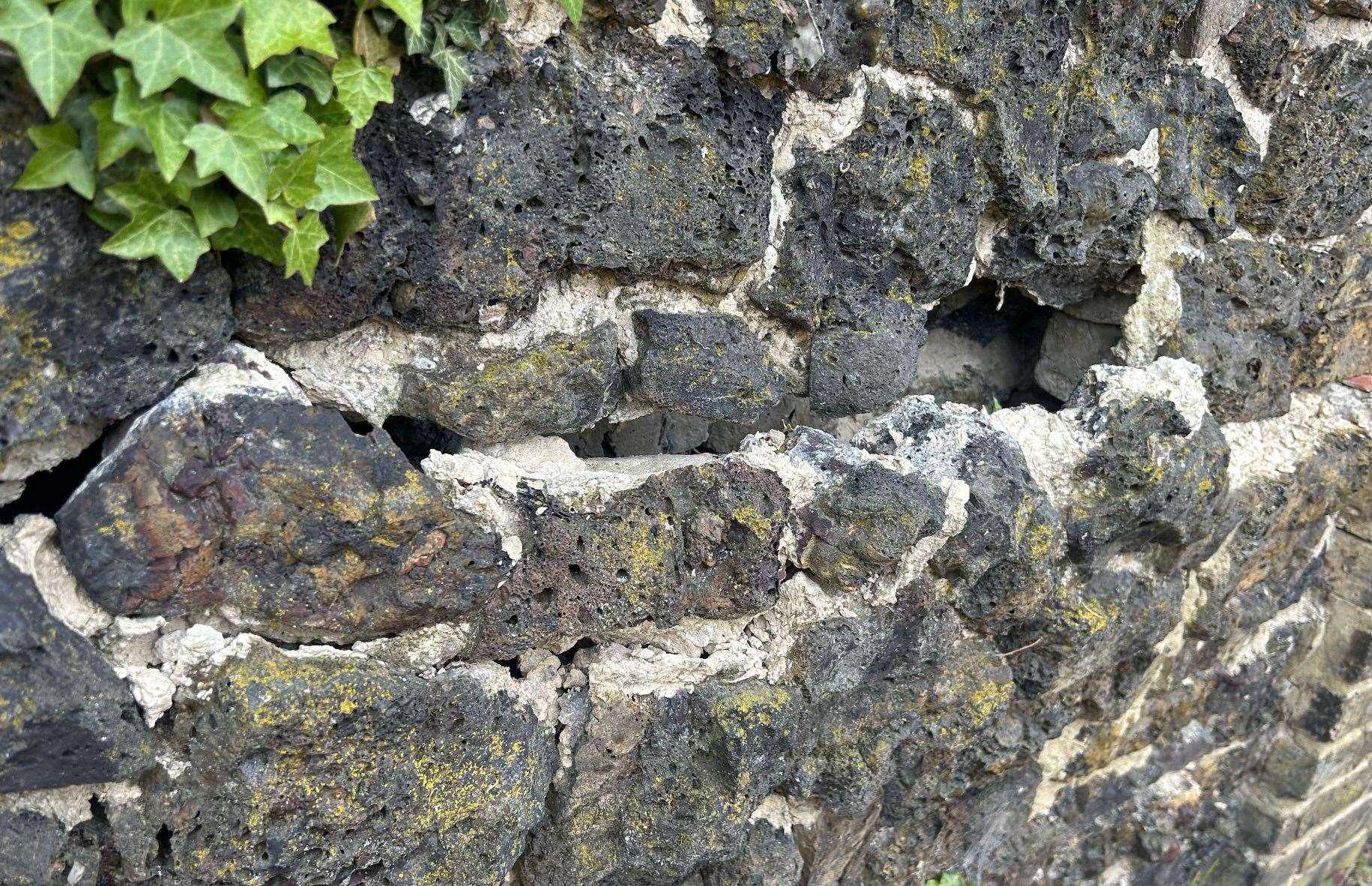 William Dordoy says cracks in the wall appeared after a heavy winter storm