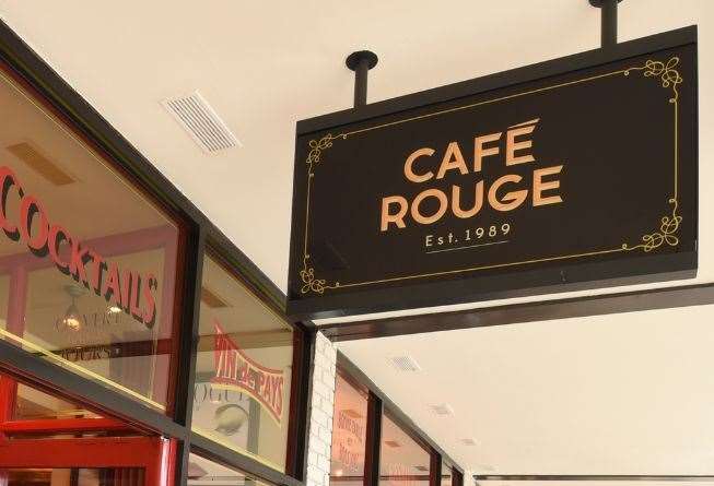Cafe Rouge at Bluewater has shut