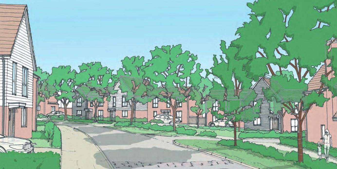 Hallam Land Management has submitted plans for up to 112 homes in Yalding. Image: Photo: Hallam Land Management and Broadway Malyan