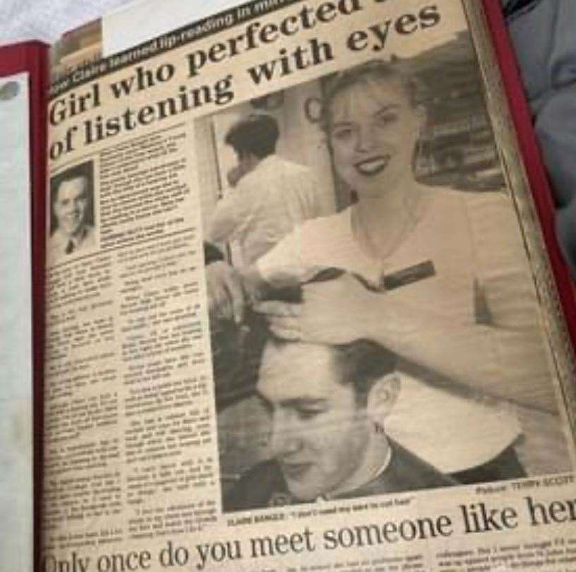 Claire Killacky featured in the paper when she was 17. Picture: Claire Killacky