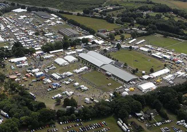 The Kent County Showground at Detling – venue for a host of major events during the year