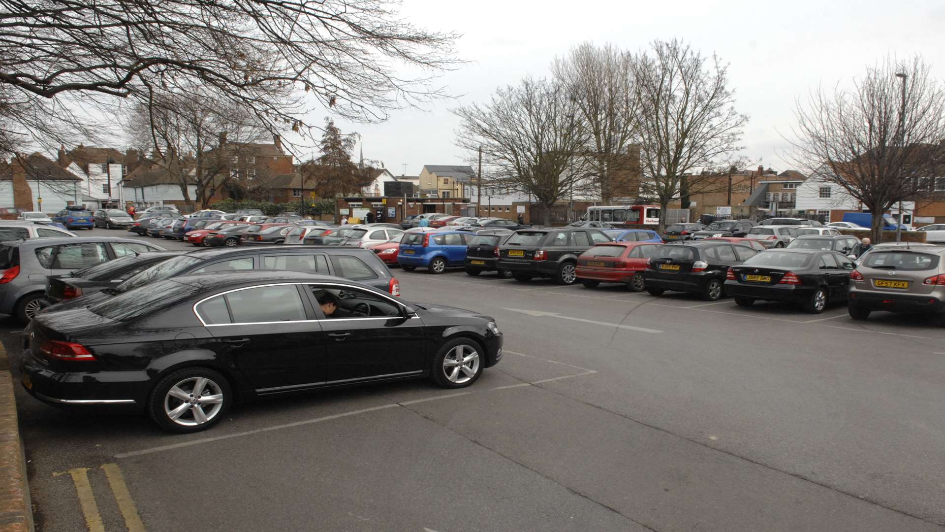 Faversham car park where the theft took place.