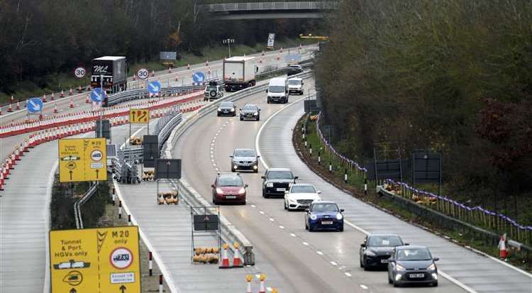 The traffic management system is deployed on the M20.
/p
pPicture: Barry Goodwin