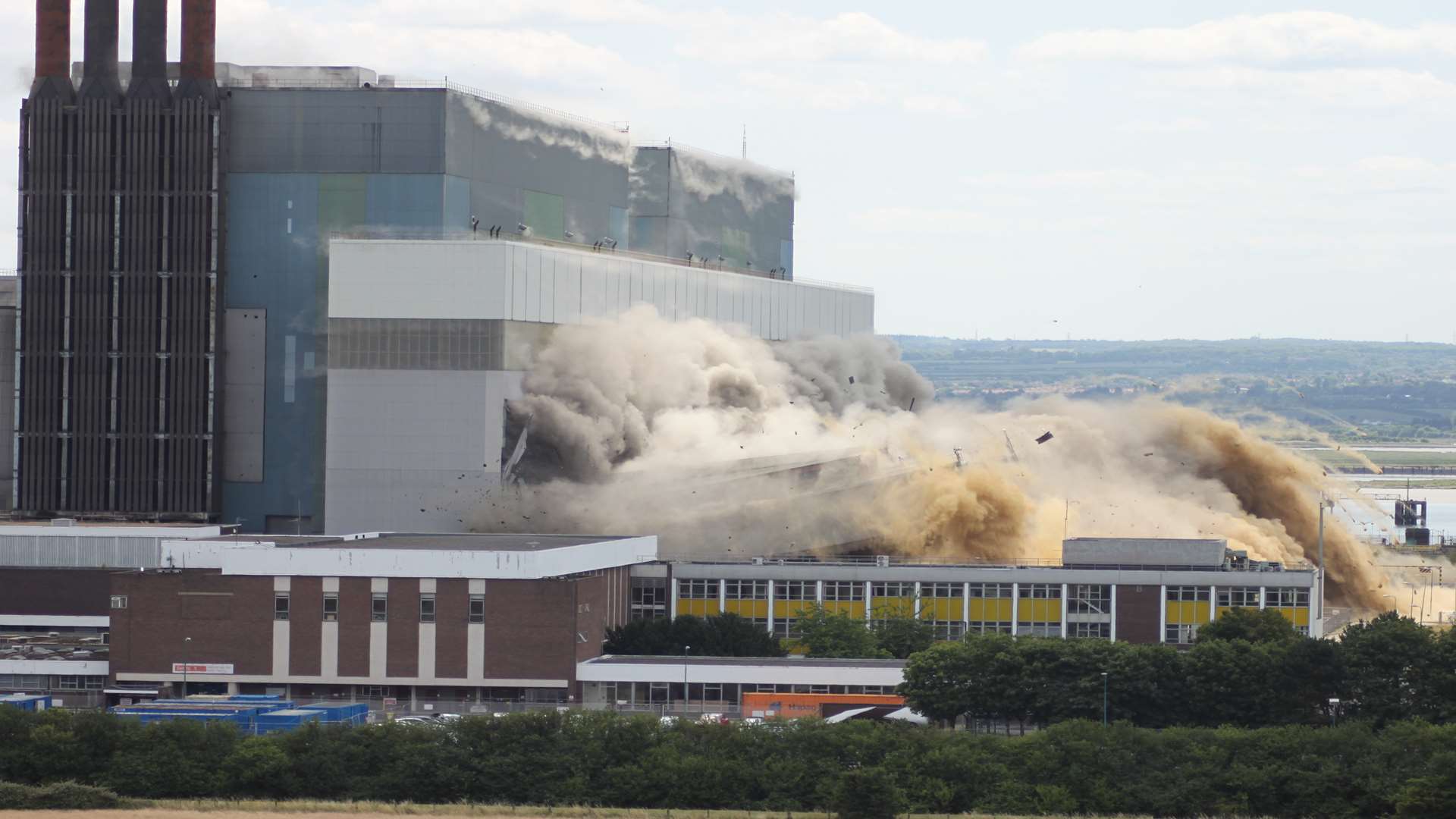 The Turbine Hall being blown up.Picture: David Allsop.