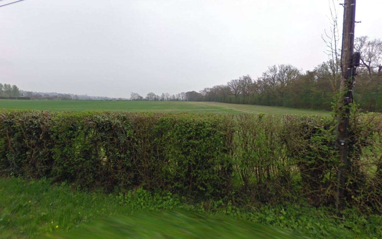 The attacks happened in a field near Chart Hill Road in Chart Sutton, near Maidstone. Picture: Google Maps