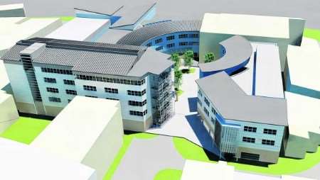 An artist's impression of the Canterbury College redevelopment which is threatened by a funding crisis