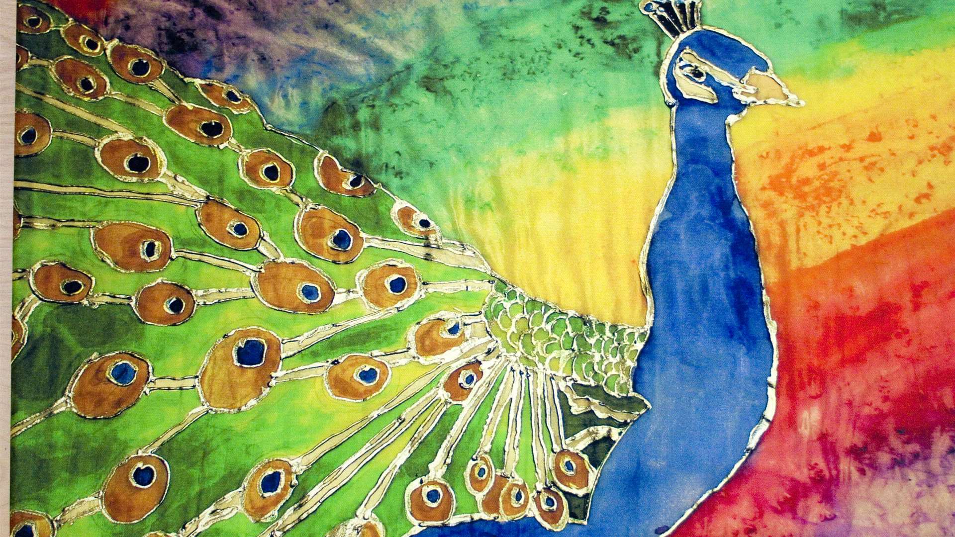 'Peacock' by Kelly Turner, 2016, print of original piece