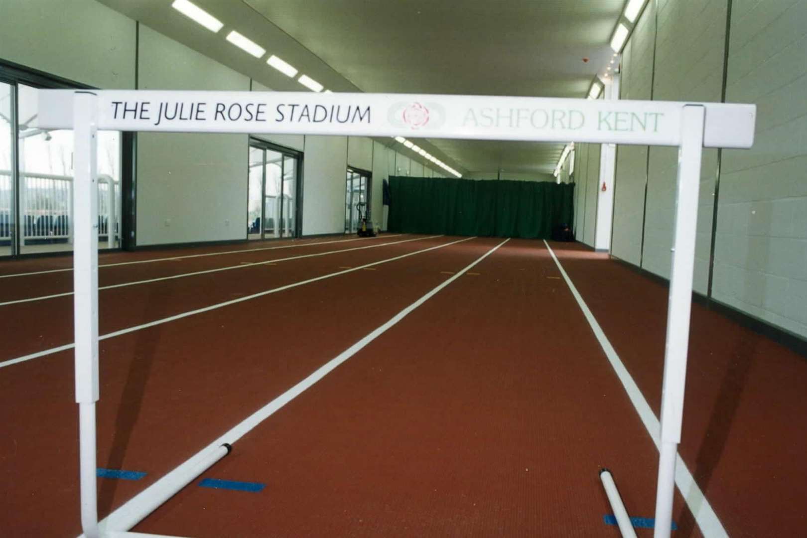 The indoor track at the Julie Rose Stadium is becoming a gym