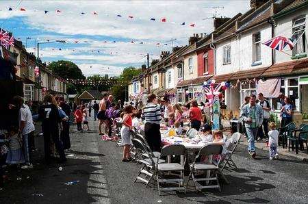 Street party in Charter Street, Chatham