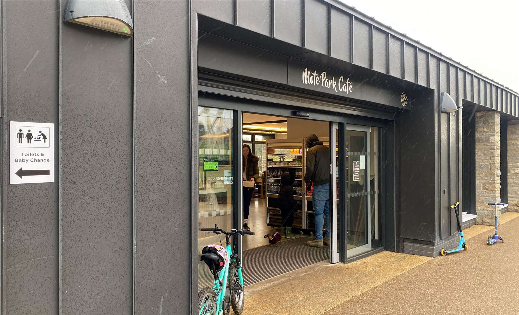 We visited the Mote Park Café in Maidstone on what turned out to be a wet and windy weekend. Picture: Sam Lawrie