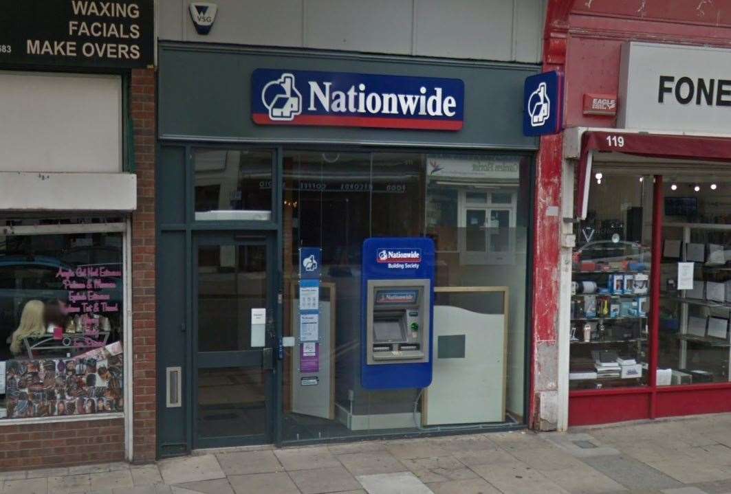 The Cliftonville branch of Nationwide will close in February. Picture credit: Google Street View
