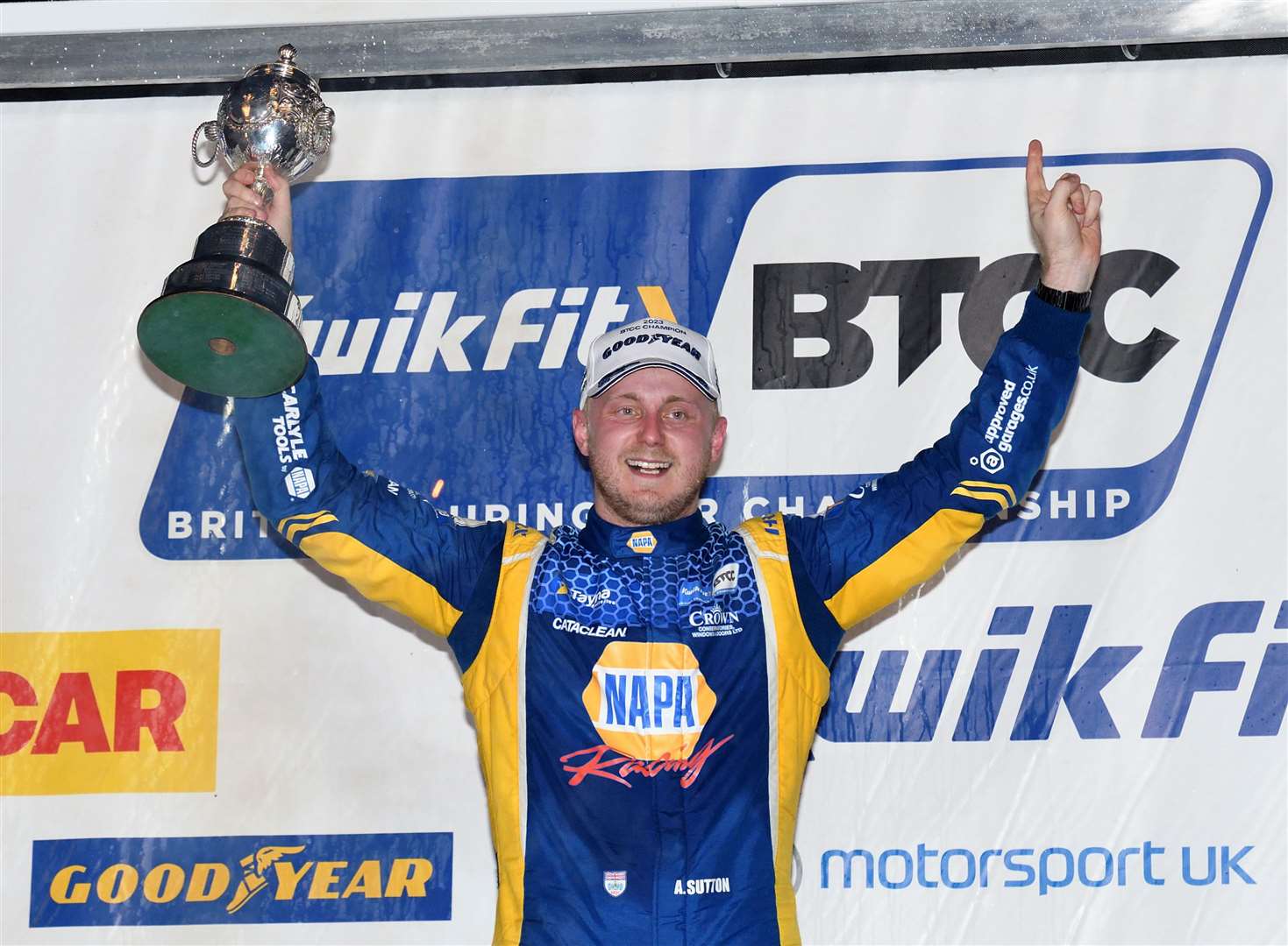 Ash Sutton won the BTCC title for the fourth time, driving for Wrotham-based Motorbase Performance NAPA Racing - although the team changed their name before the end of the season. Picture: Simon Hildrew