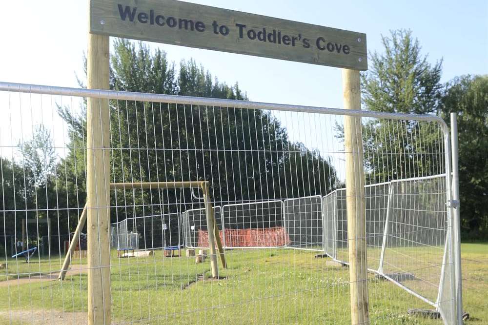 The play park is part of a £1million improvement scheme in Canterbury