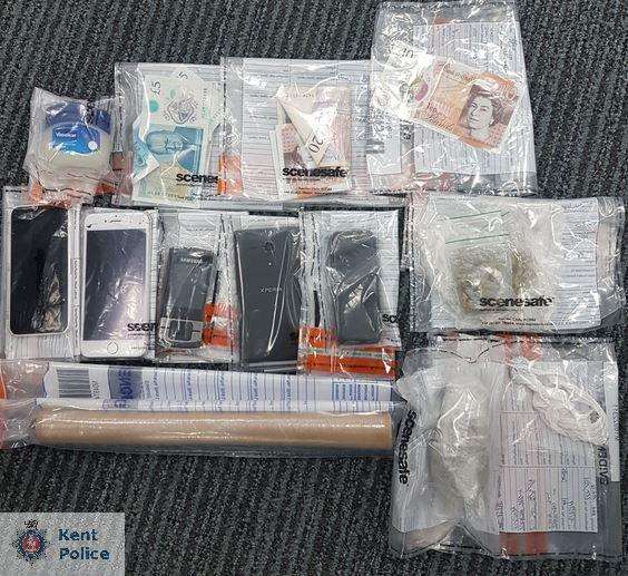 Some of the seized items in Havelock Road, Gravesend. Picture: Kent Police (3346838)