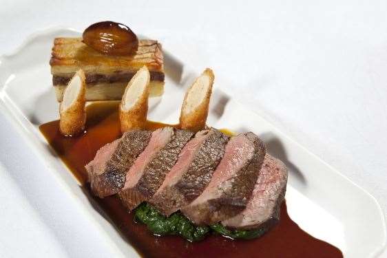 A beef dish served at Read's restaurant in Faversham. Picture: Read's
