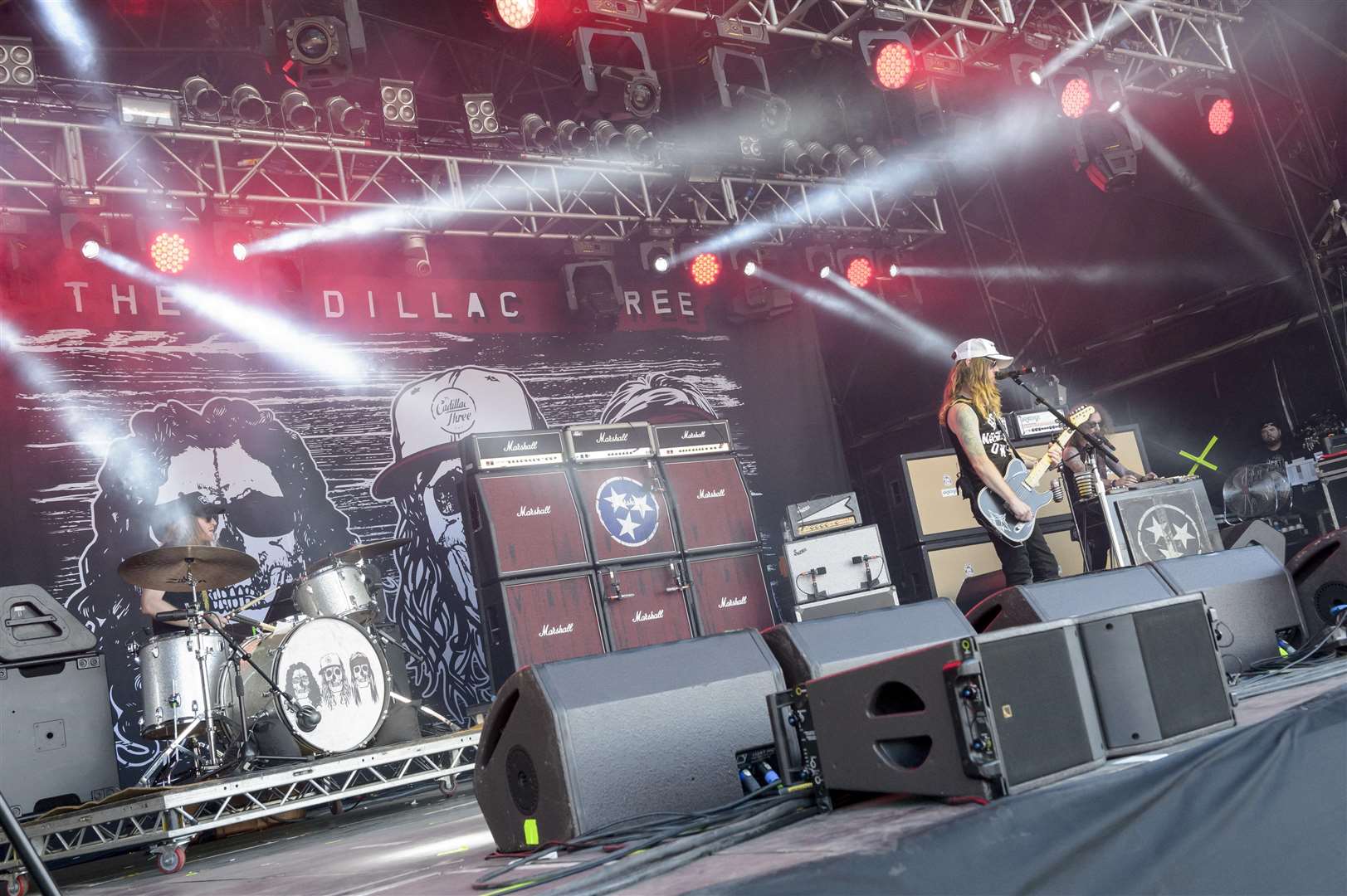 The Cadillac Three perform on the Planet Rock Main Stage.The 2018 Ramblin' man Fair at Mote Park, Maidstone..Picture: Andy Payton. (2802990)