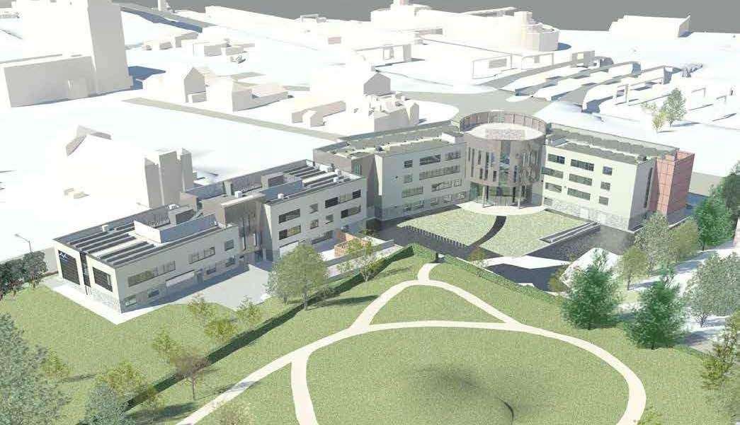 The new Engineering Hub will be build alongside the original building. Photo: EKC