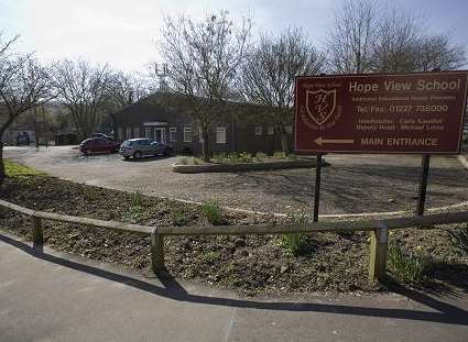 Hope View school in Chilham has been rated inadequate by Ofsted