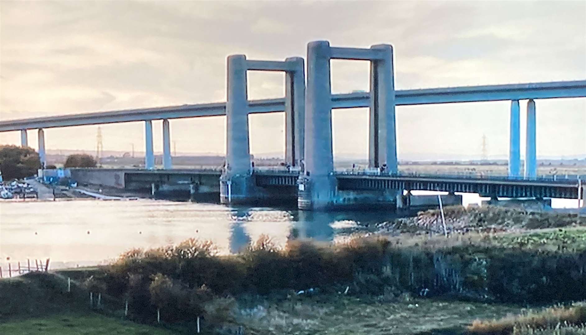 The Kingsferry Bridge renamed the Southbay Bridge for the BBC's Silent Witness. Picture: BBC